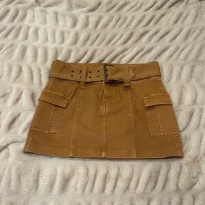 SO Tan Mini Skirt